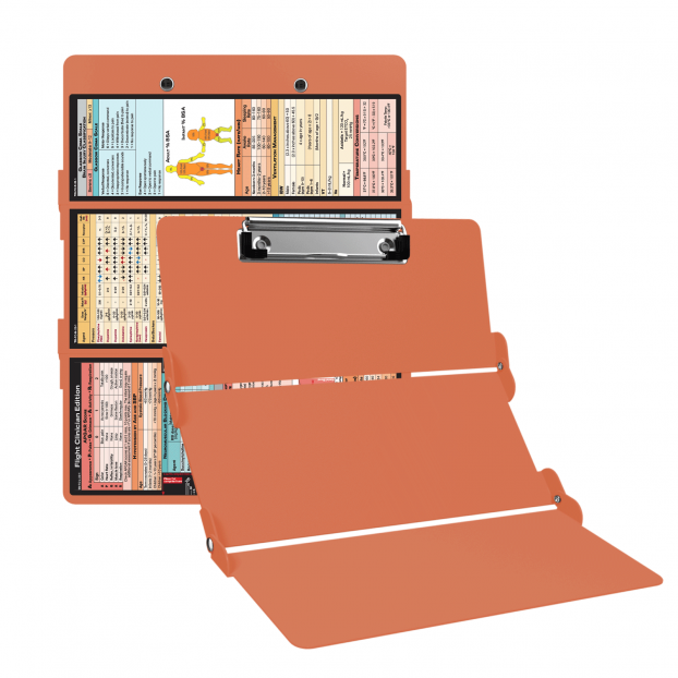 WhiteCoat Clipboard® Trifold - Coral Flight Medic Edition